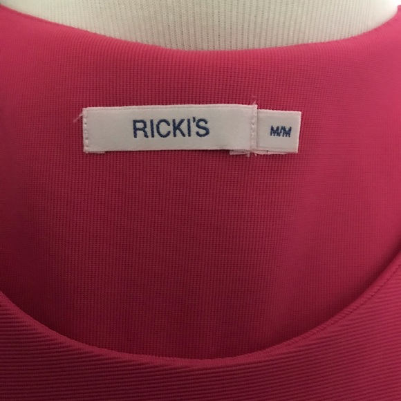 Hot pink zip side shift dress - Picture 4 of 4